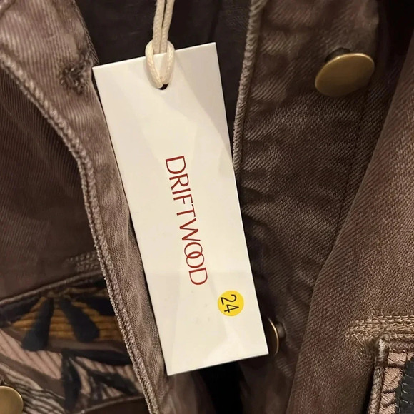 NWT Driftwood Oversized Embroidered Jacket S - Picture 6 of 7